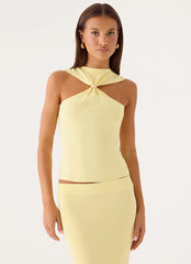 Amarah Knit Top - Yellow