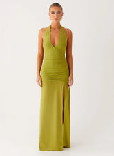 Island Muse Dress - Lime