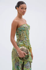 Peacock Corset