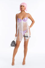 Come Closer 6 Piece Costume Set - Purple/Combo