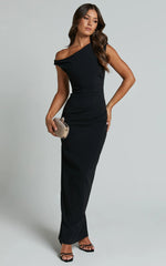 Off The Shoulder Dress In Black