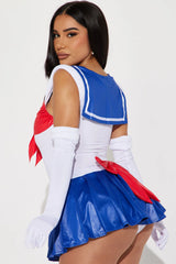 Sexy Sailor 3 Piece Costume Set - White/Combo