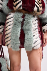 Have It All Paneled Fur Skirt