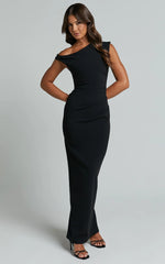 Off The Shoulder Dress In Black