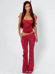 Summei Corset Top Burgundy