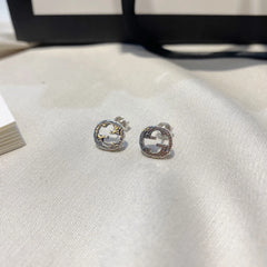 Interlocking G Earrings Silver