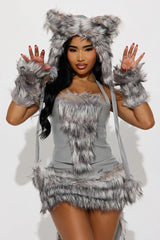 Baby It'S Cold Outside 5 Piece Costume Set - Grey/Combo
