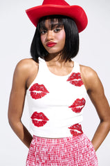 Kissy Face Tank Top