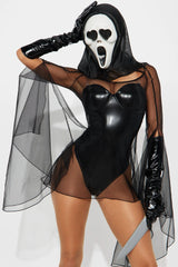 I'Ll Make You Scream 5 Piece Costume Set - Black