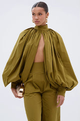 Gold Coast Balloon Sleeve Blouse