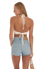 Crochet Top In Ivory