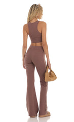 Sequin Two Piece Set In Brown