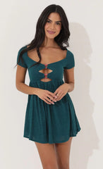 Heart Breaker Dress In Green
