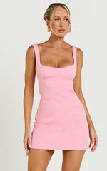 Panel Dress In Pink