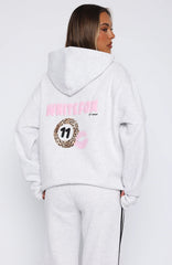 11Th Street She'S So Lucky Oversized Hoodie Leopard Splice