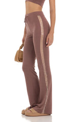 Sequin Two Piece Set In Brown