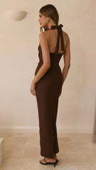 Dita Maxi Dress - Chocolate