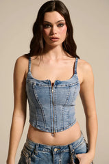 The Best One Yet Denim Corset