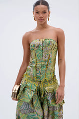 Peacock Corset