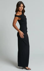 Off The Shoulder Dress In Black